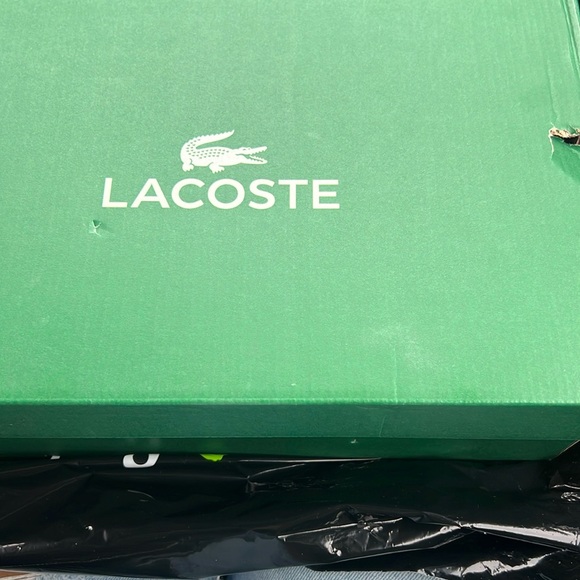 MEN'S LACOSTE L003 NEO TEXTILE CASUAL SHOES BLACK/NAVY/GREY SIZE 8.5 NEW - Picture 5 of 9